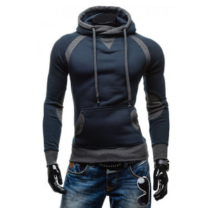 Men Winter Slim Hoodie Warm Pullover Sweatshirt Hooded Coat Outwear